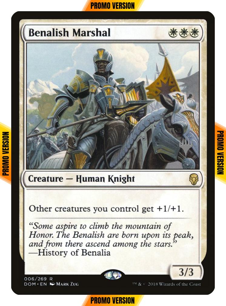 Benalish Marshal [6p] [Promo Pack] [Dominaria Promos] [Non-Foil]