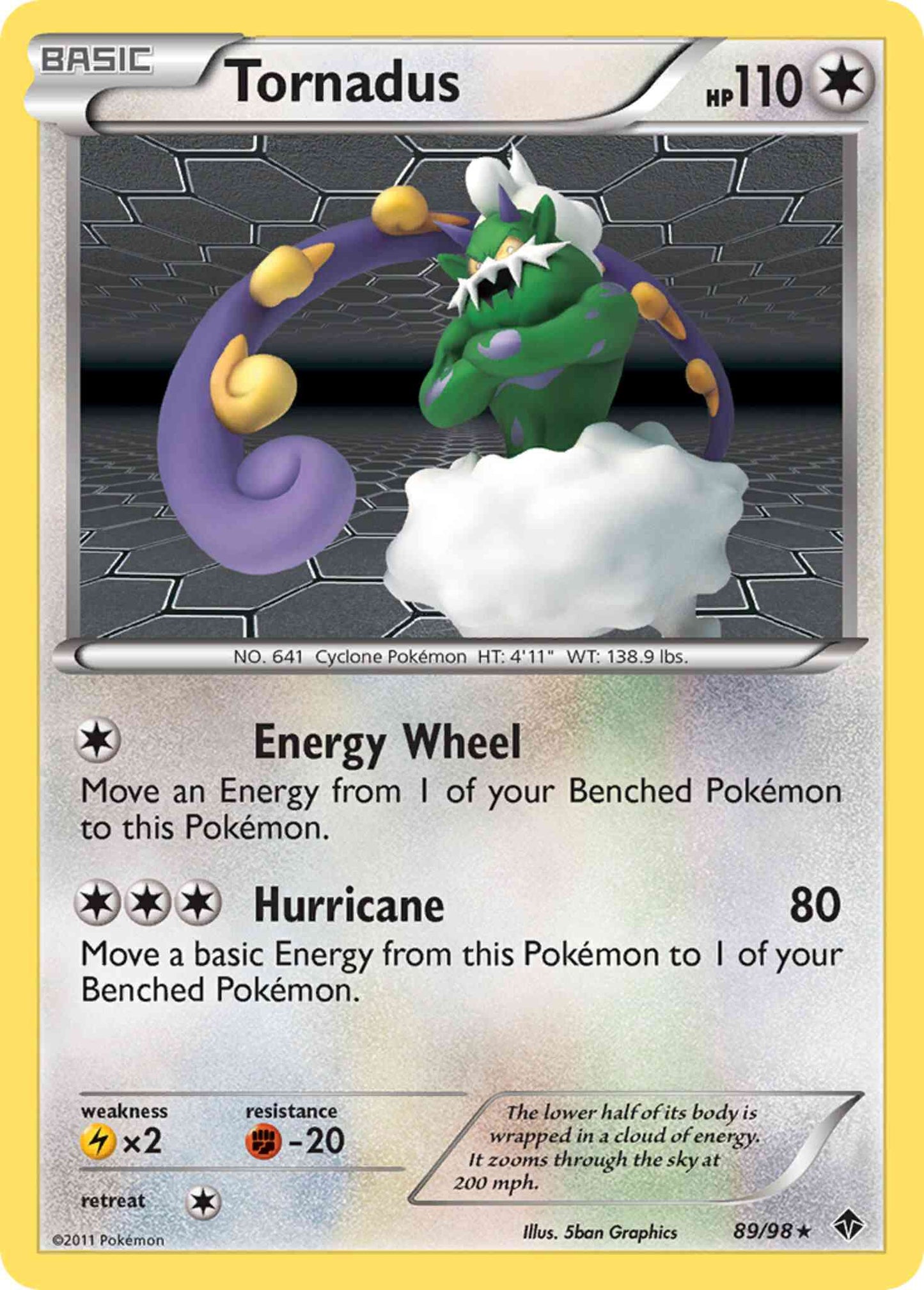 Tornadus - 89/98 - Rare Holo [bw2-89] [Holo]