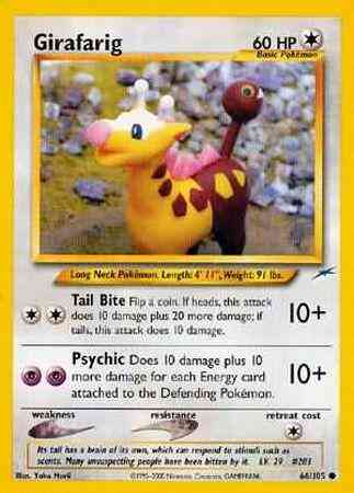 Girafarig - 66/105 - Common - Unlimited [neo4U-66] [Non-Holo]