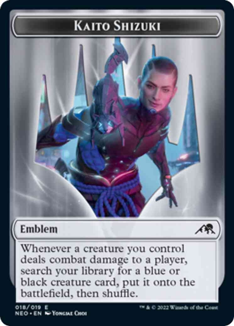 Kaito Shizuki Emblem [18] [Kamigawa: Neon Dynasty: Tokens] [Non-Foil]