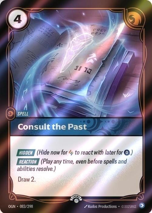Consult the Past - 083/298 [Riftbound Organized Play Promotional Cards] [Foil]