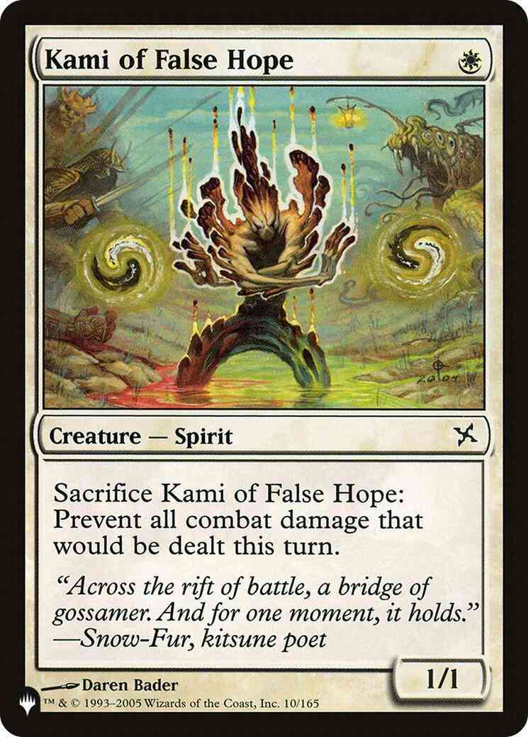 Kami of False Hope [BOK-10] [The List] [Non-Foil]