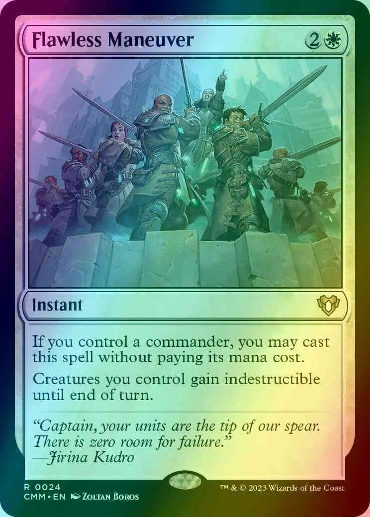 Flawless Maneuver [24] [Commander Masters] [Foil]