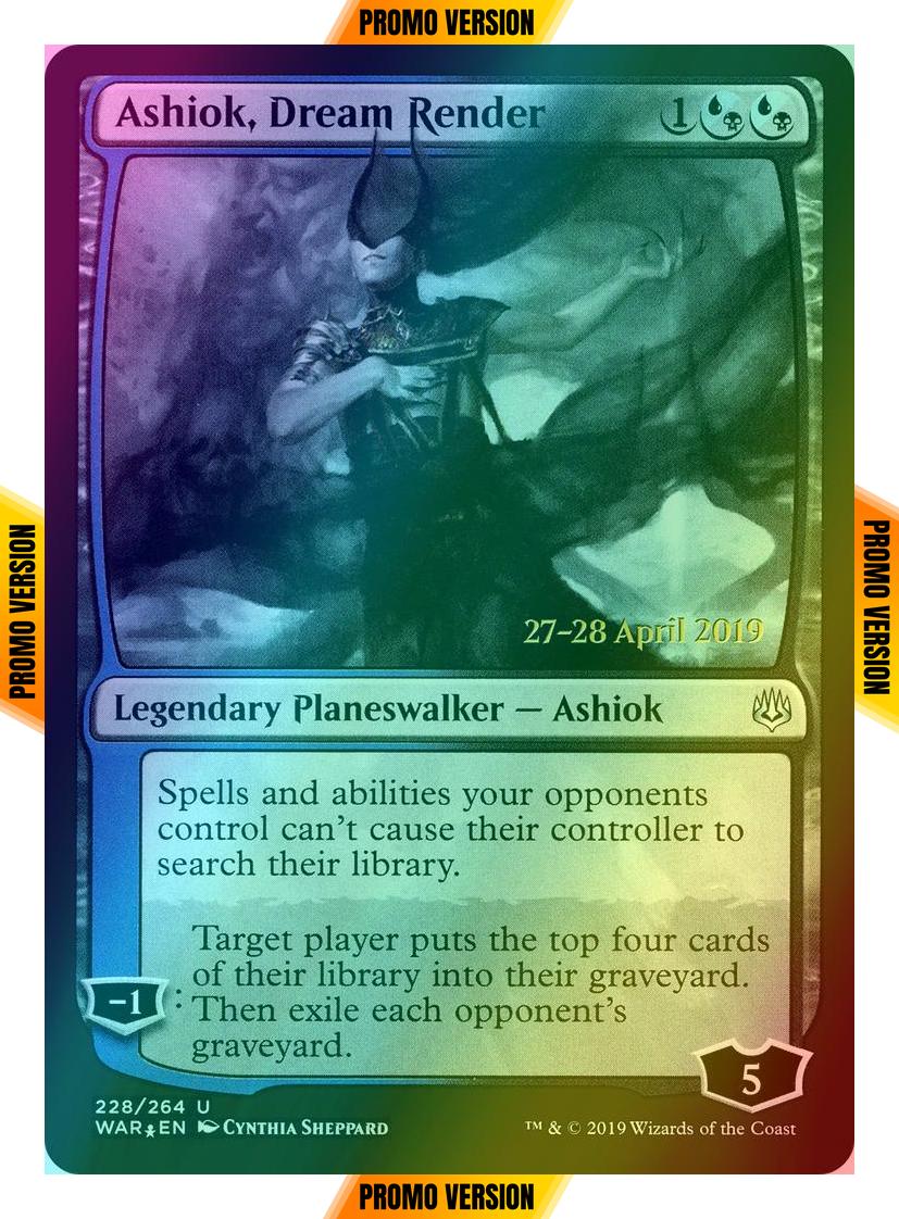 Ashiok, Dream Render [Prerelease] [228s] [War of the Spark Promos] [Foil]