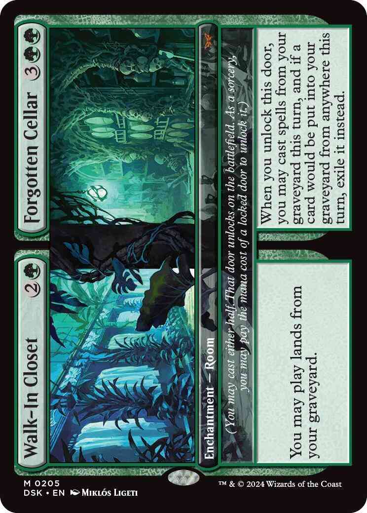 Walk-In Closet // Forgotten Cellar [205] [Duskmourn: House of Horror] [Non-Foil]