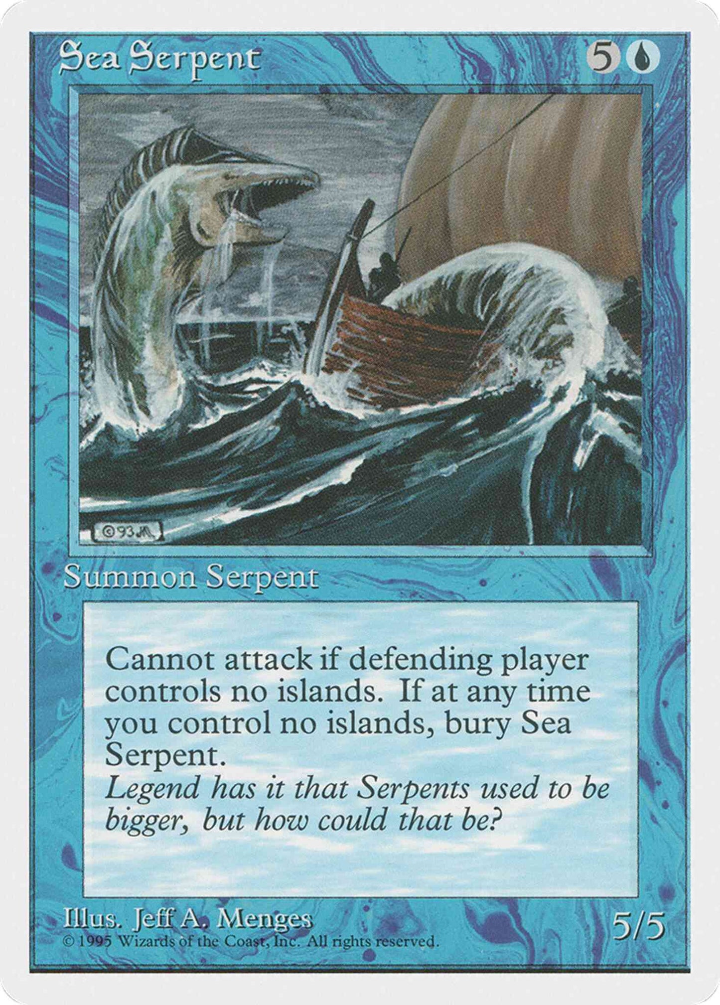Sea Serpent [98] [Fourth Edition] [Non-Foil]