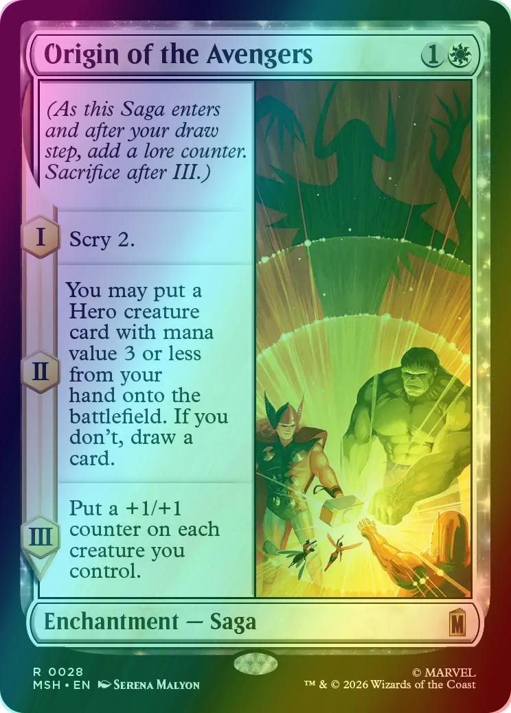 Origin of the Avengers [28] [Marvel Super Heroes] [Foil]