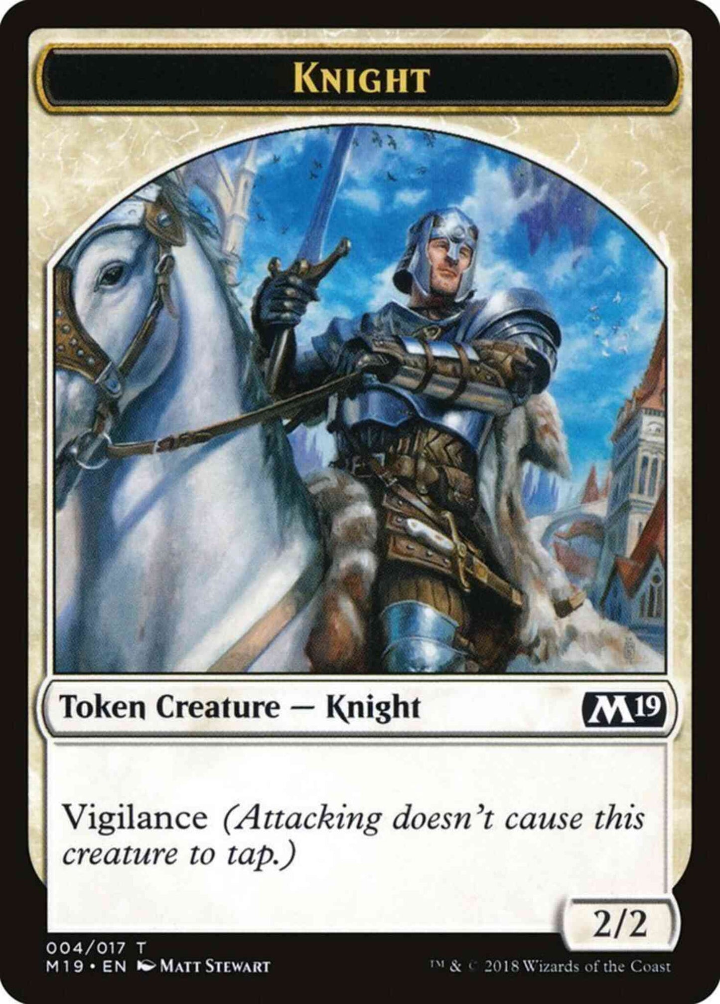 Knight Token [04] [Core Set 2019 Tokens] [Non-Foil]