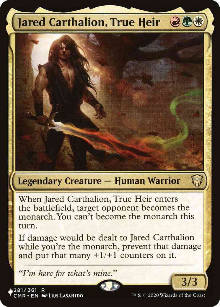 Jared Carthalion, True Heir [CMR-281] [The List] [Non-Foil]