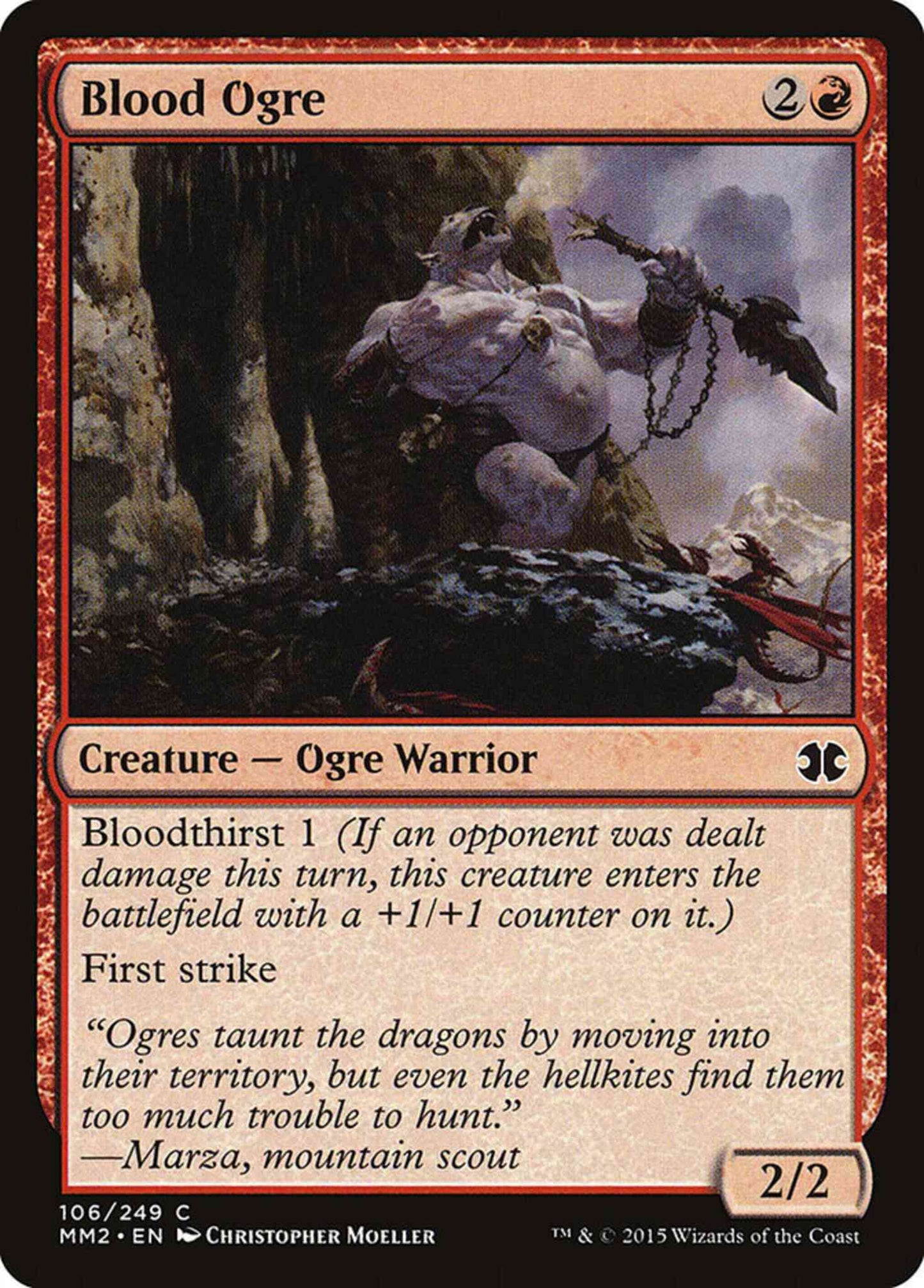 Blood Ogre [106] [Modern Masters 2015] [Non-Foil]