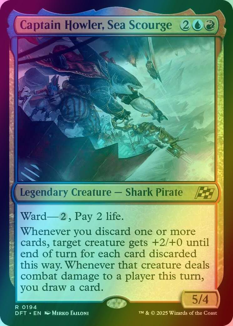 Captain Howler, Sea Scourge [194] [Aetherdrift] [Foil]
