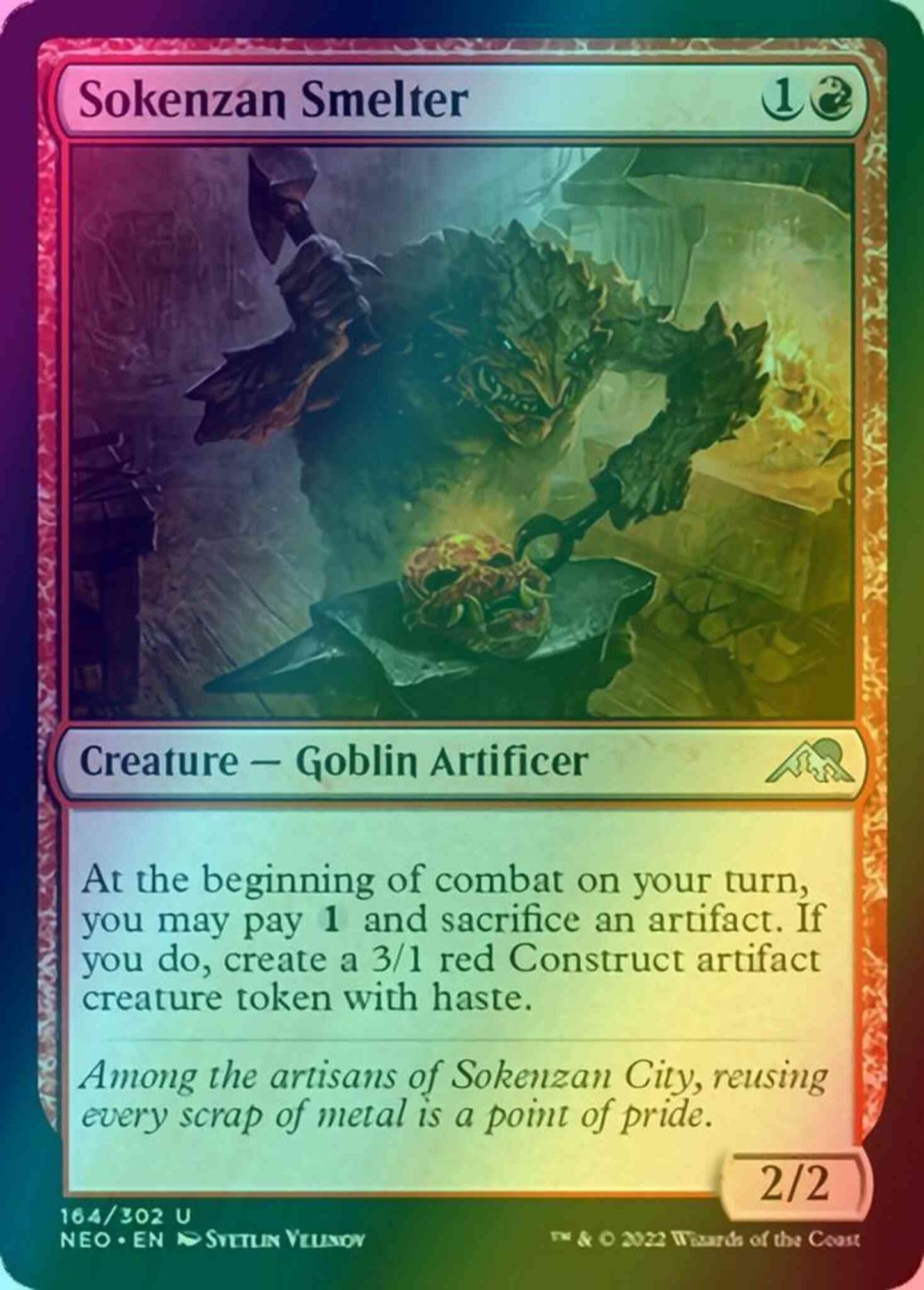 Sokenzan Smelter [164] [Kamigawa: Neon Dynasty] [Foil]