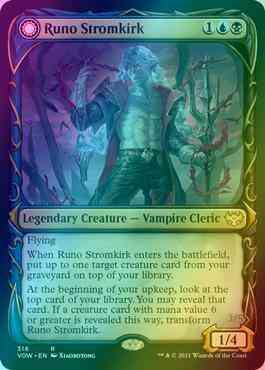 Runo Stromkirk // Krothuss, Lord of the Deep [316] [Fang Frame Showcase] [Innistrad: Crimson Vow] [Foil]