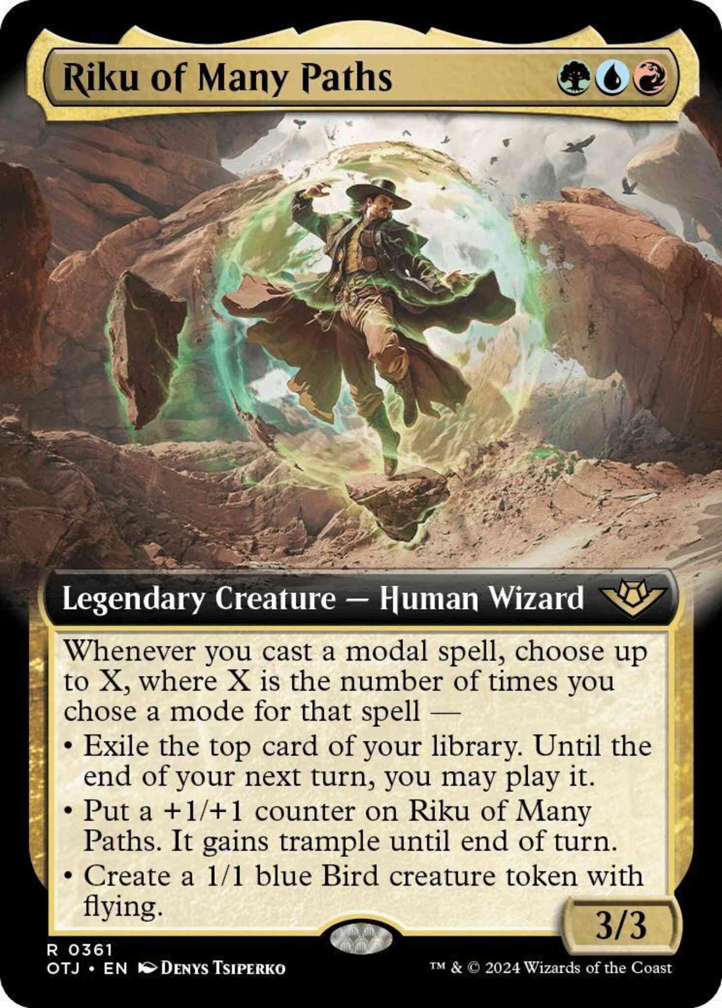Riku of Many Paths [361] [Extended Art] [Outlaws of Thunder Junction] [Non-Foil]