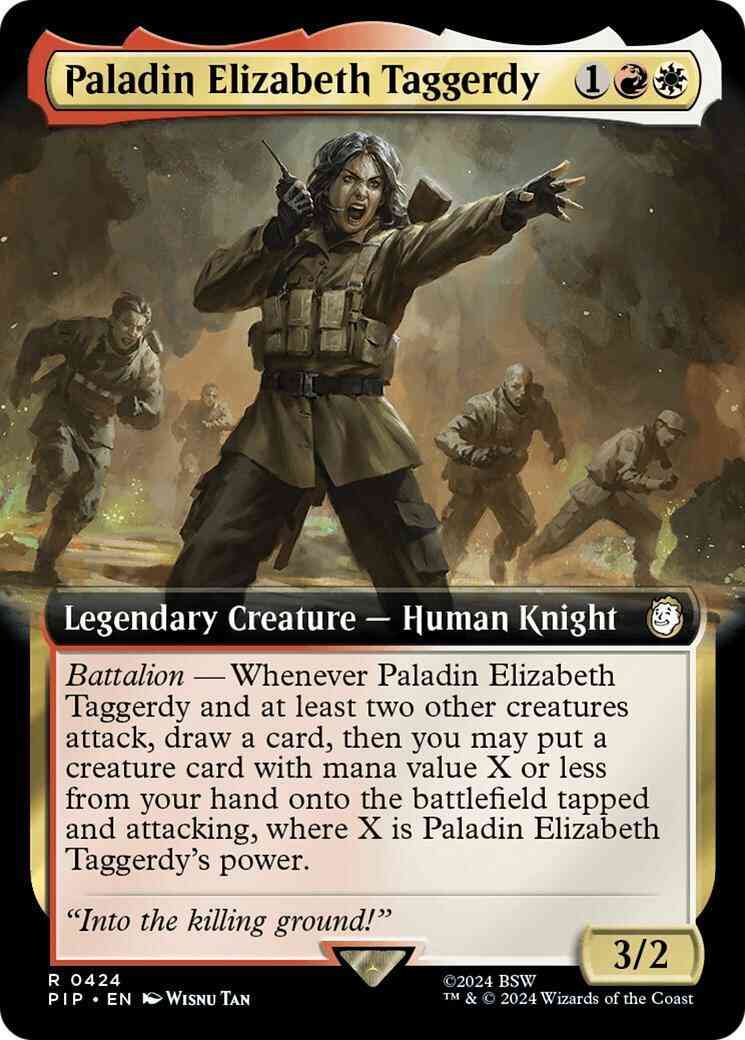 Paladin Elizabeth Taggerdy [424] [Extended Art] [Fallout] [Non-Foil]