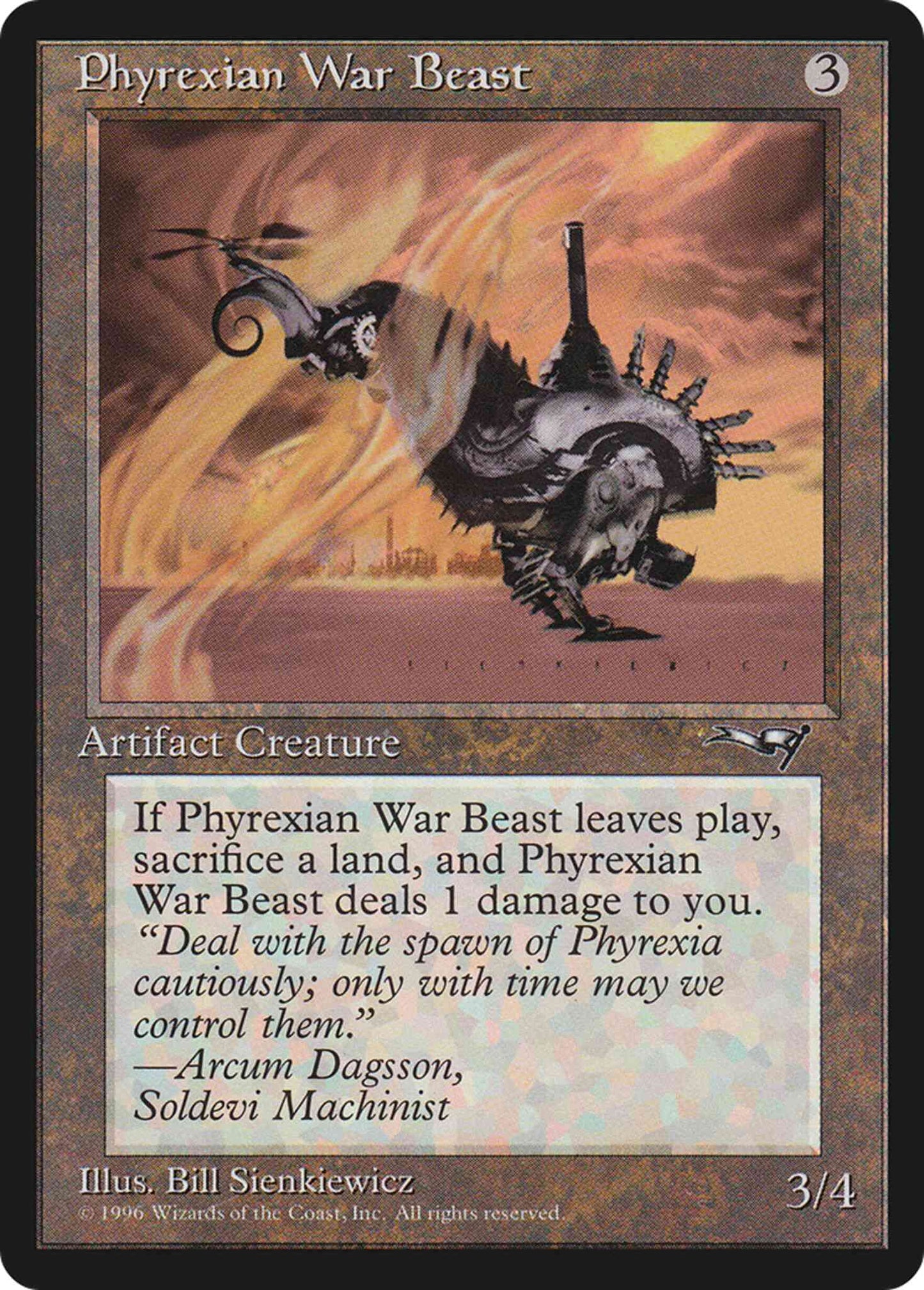 Phyrexian War Beast [Rotor at Left] [127a] [Alliances] [Non-Foil]