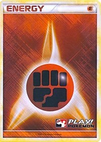 Fighting Energy - 2010 Crosshatch Holo Play! Pokemon Promo [Reverse Holo]