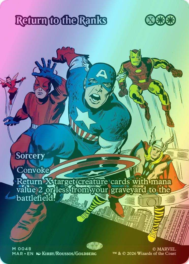 Return to the Ranks [48] [Borderless] [Source Material] [Marvel Universe] [Foil]