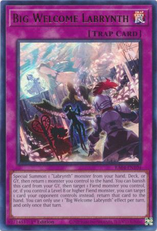 Big Welcome Labrynth - RA04-EN104 - Ultra Rare - 1st Edition