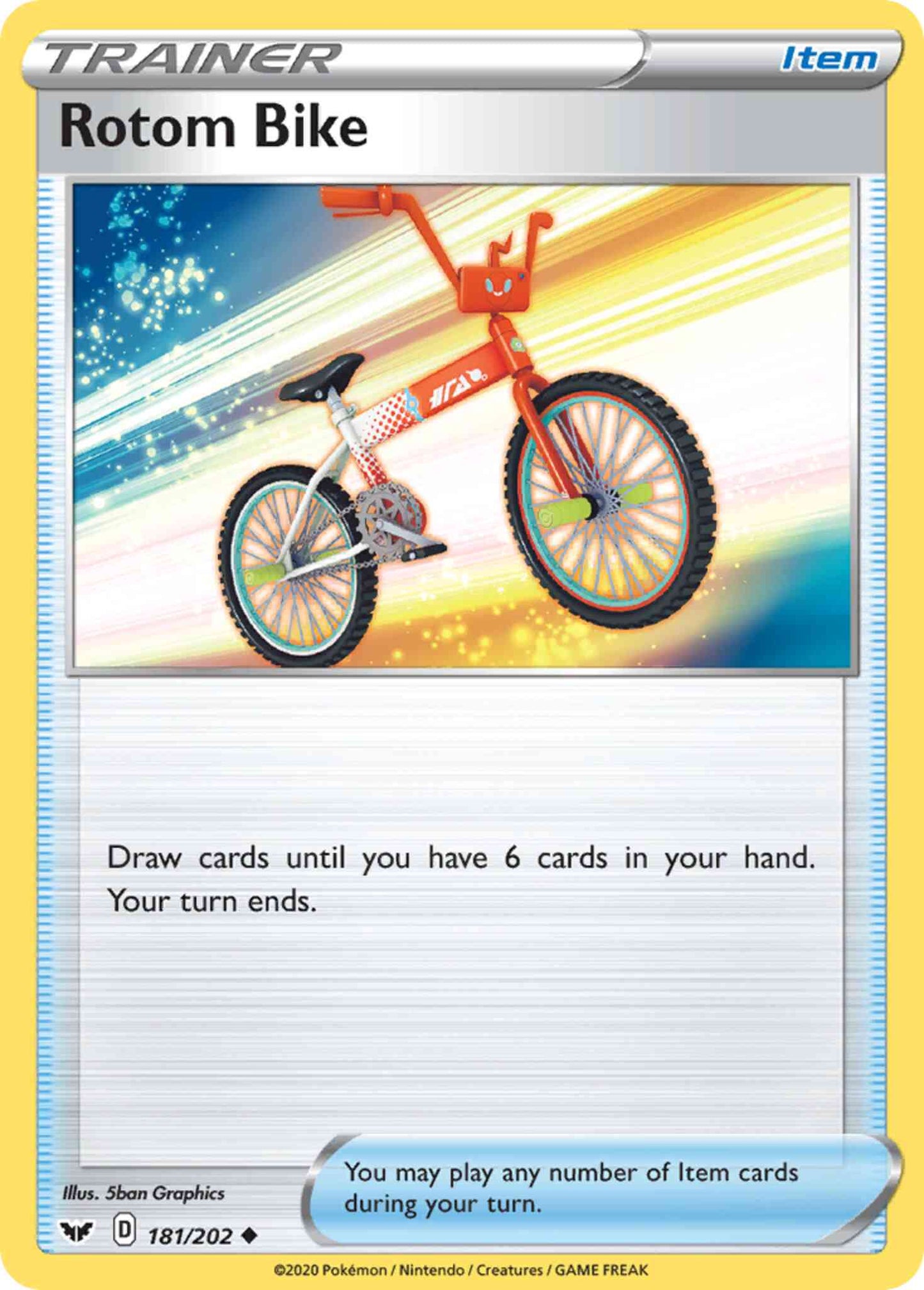 Rotom Bike - 181/202 - Uncommon [swsh1-181] [Reverse Holo]