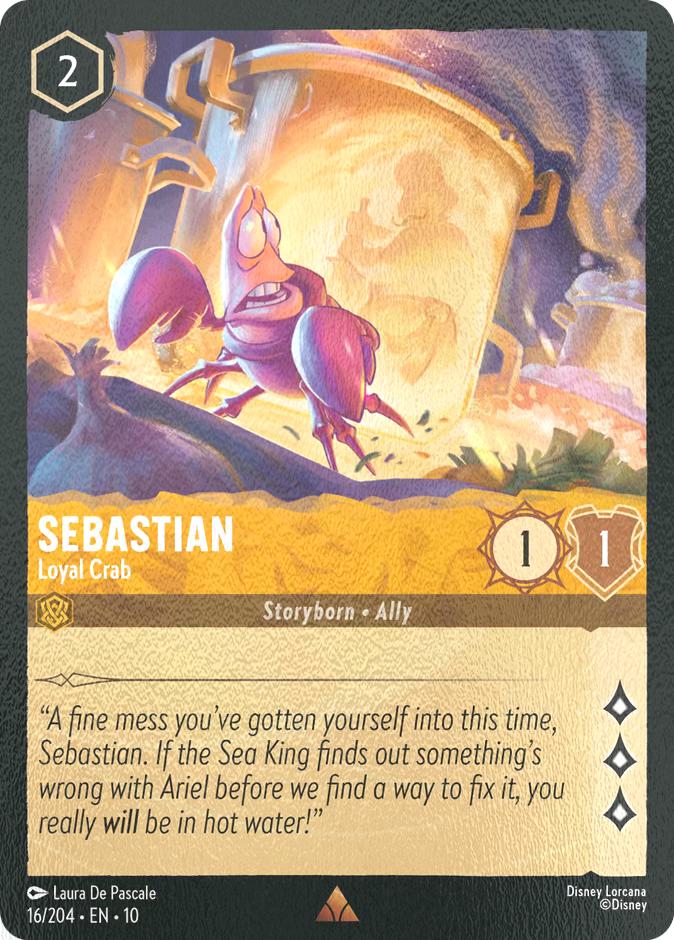 Sebastian - Loyal Crab - 16/204 [Whispers in the Well] [Cold Foil]