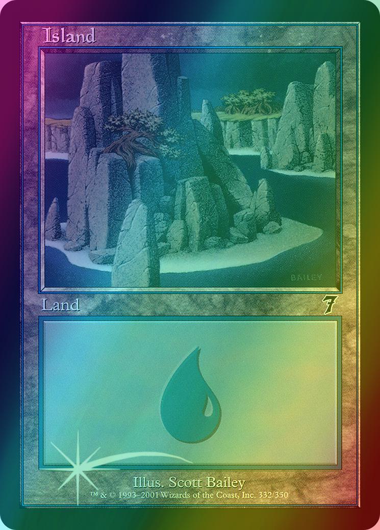 Island [332x] [332] [Seventh Edition] [Foil]