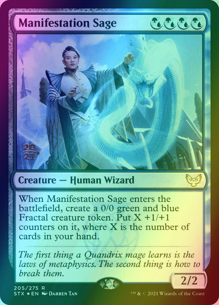 Manifestation Sage [Prerelease] [205s] [Strixhaven: School of Mages Promos] [Foil]