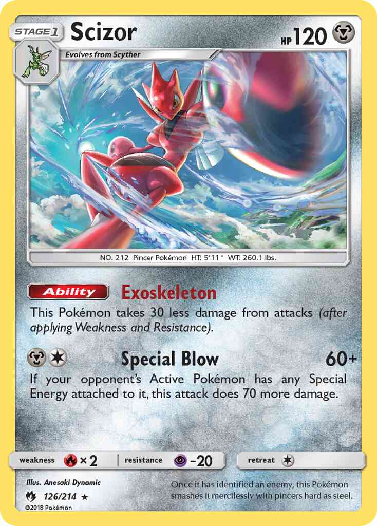 Scizor - 126/214 - Rare Holo [sm8-126] [Holo]