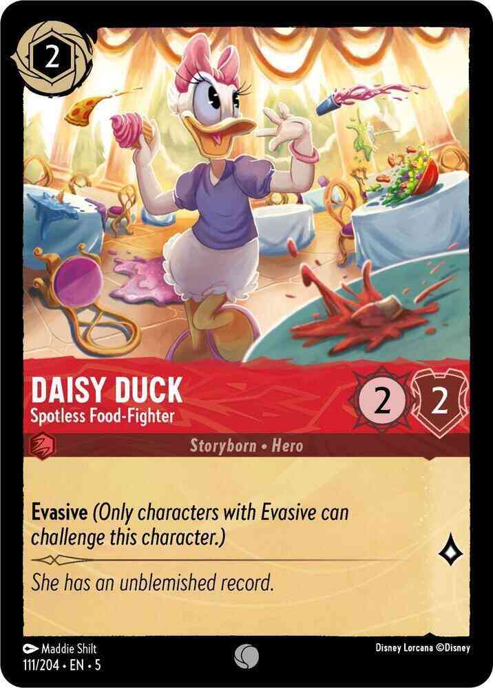Daisy Duck - Spotless Food-Fighter - 111/204 [Shimmering Skies] [Non-Foil]