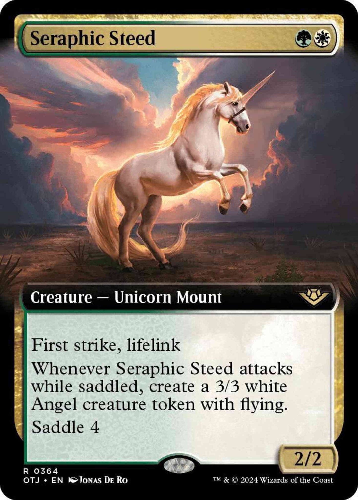 Seraphic Steed [364] [Extended Art] [Outlaws of Thunder Junction] [Non-Foil]