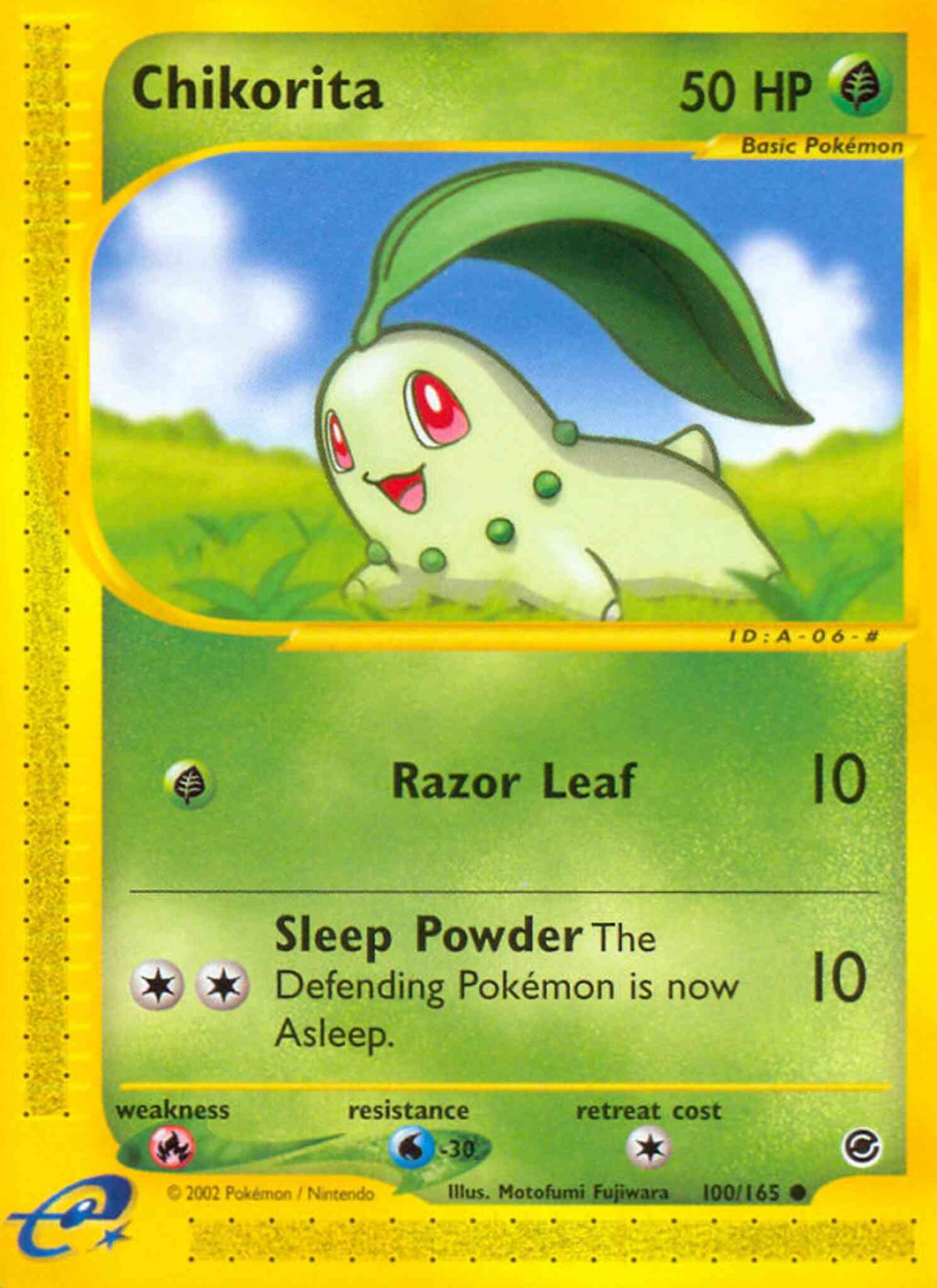Chikorita - 100/165 - Common [ecard1-100] [Reverse Holo]