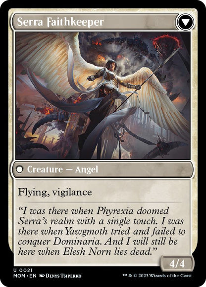 Invasion of Dominaria // Serra Faithkeeper [21] [March of the Machine] [Non-Foil]
