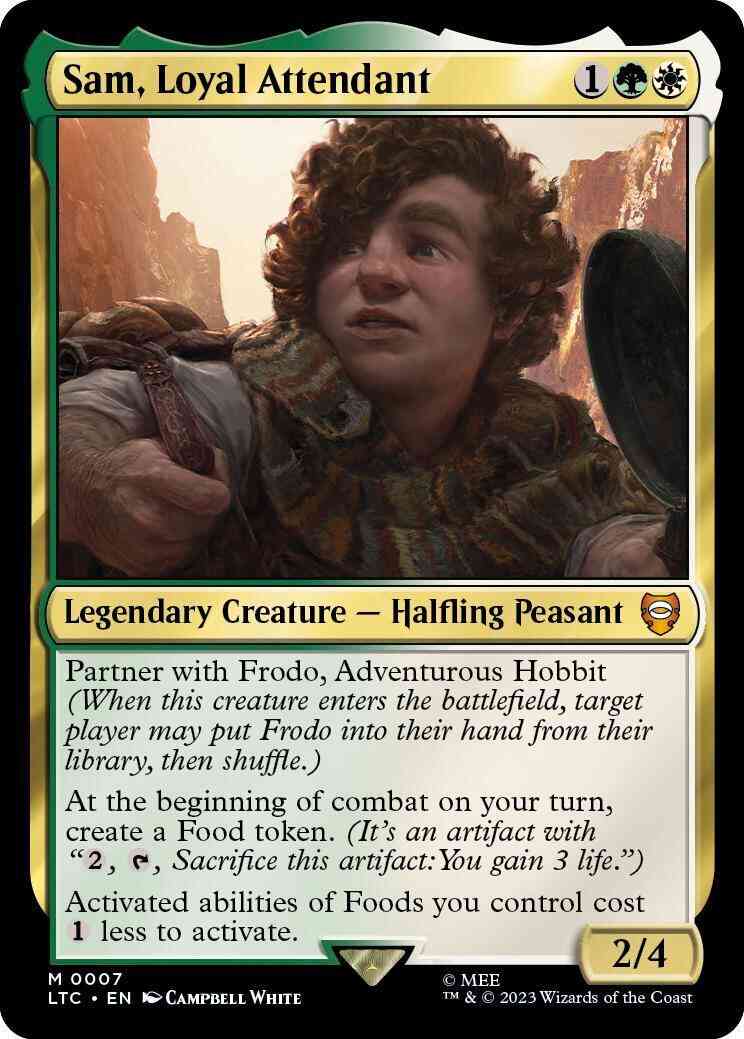 Sam, Loyal Attendant [7] [The Lord of the Rings: Tales of Middle-earth: Commander] [Non-Foil]