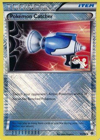 Pokemon Catcher - 95 - Promotional - Crosshatch Holo 2012 Player Rewards [Reverse Holo]