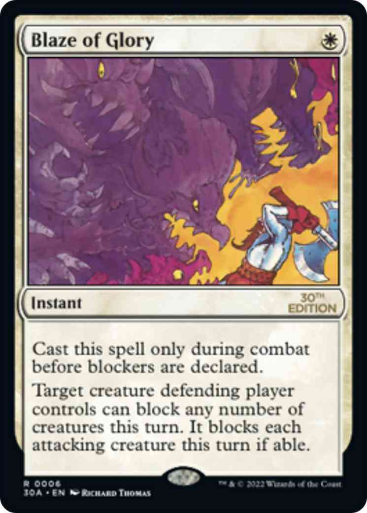 Blaze of Glory [6] [30th Anniversary Edition] [Non-Foil]
