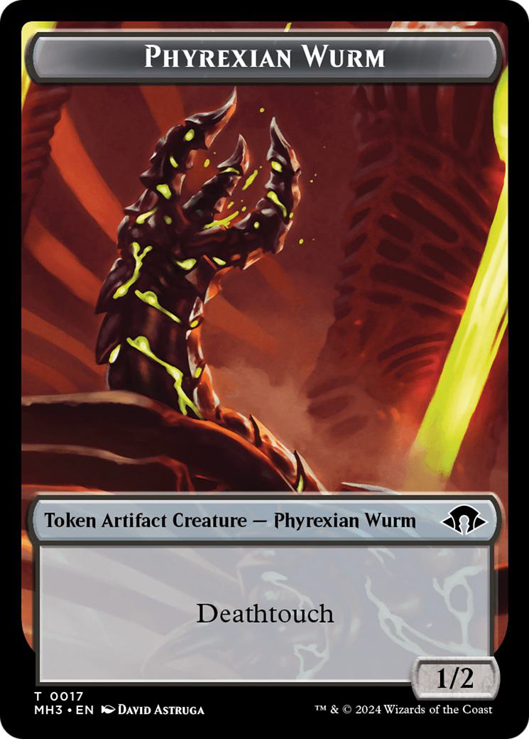 Energy Reserve Token (36) // Phyrexian Wurm Token (17) [Modern Horizons 3: Tokens] [Non-Foil]