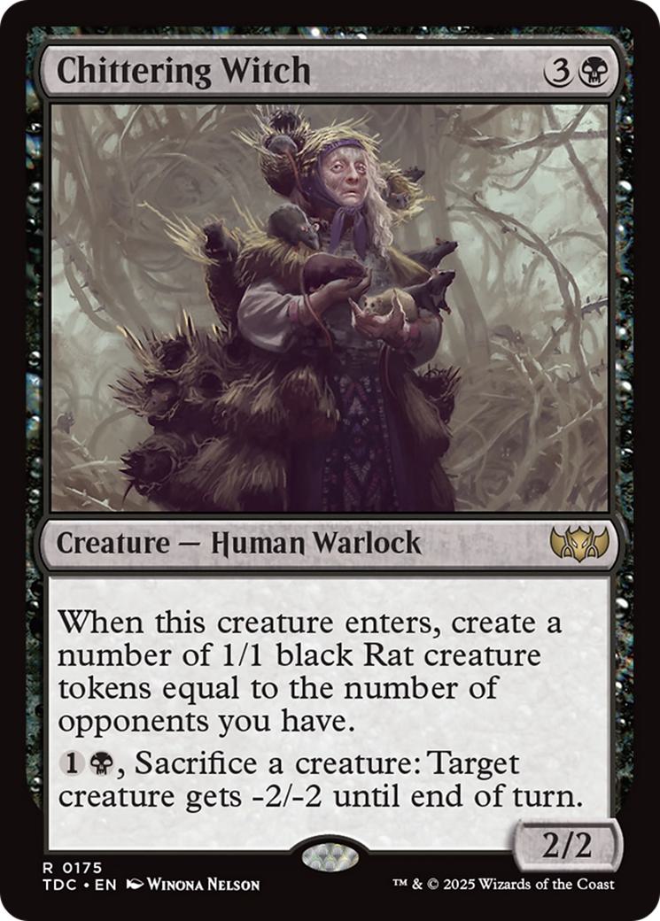 Chittering Witch [175] [Tarkir: Dragonstorm: Commander] [Non-Foil]