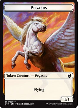Human Token (03) // Pegasus Token (04) [Commander 2019 Tokens] [Non-Foil]