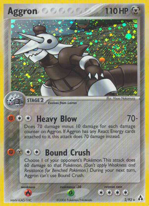 Aggron - 2/92 - Rare Holo [ex12-2] [Holo]