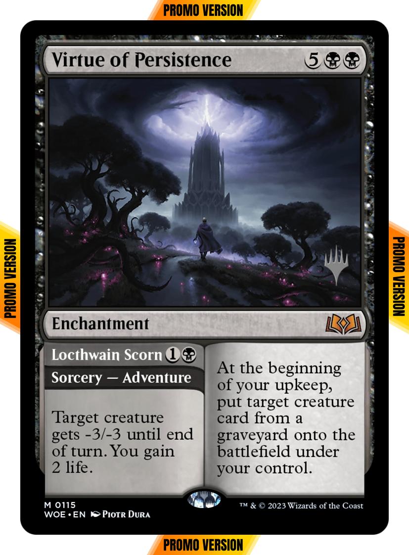 Virtue of Persistence // Locthwain Scorn [115p] [Promo Pack] [Wilds of Eldraine: Promos] [Non-Foil]