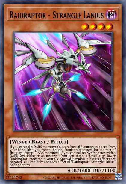 Raidraptor - Strangle Lanius - PHRA-EN005 - Super Rare - 1st Edition