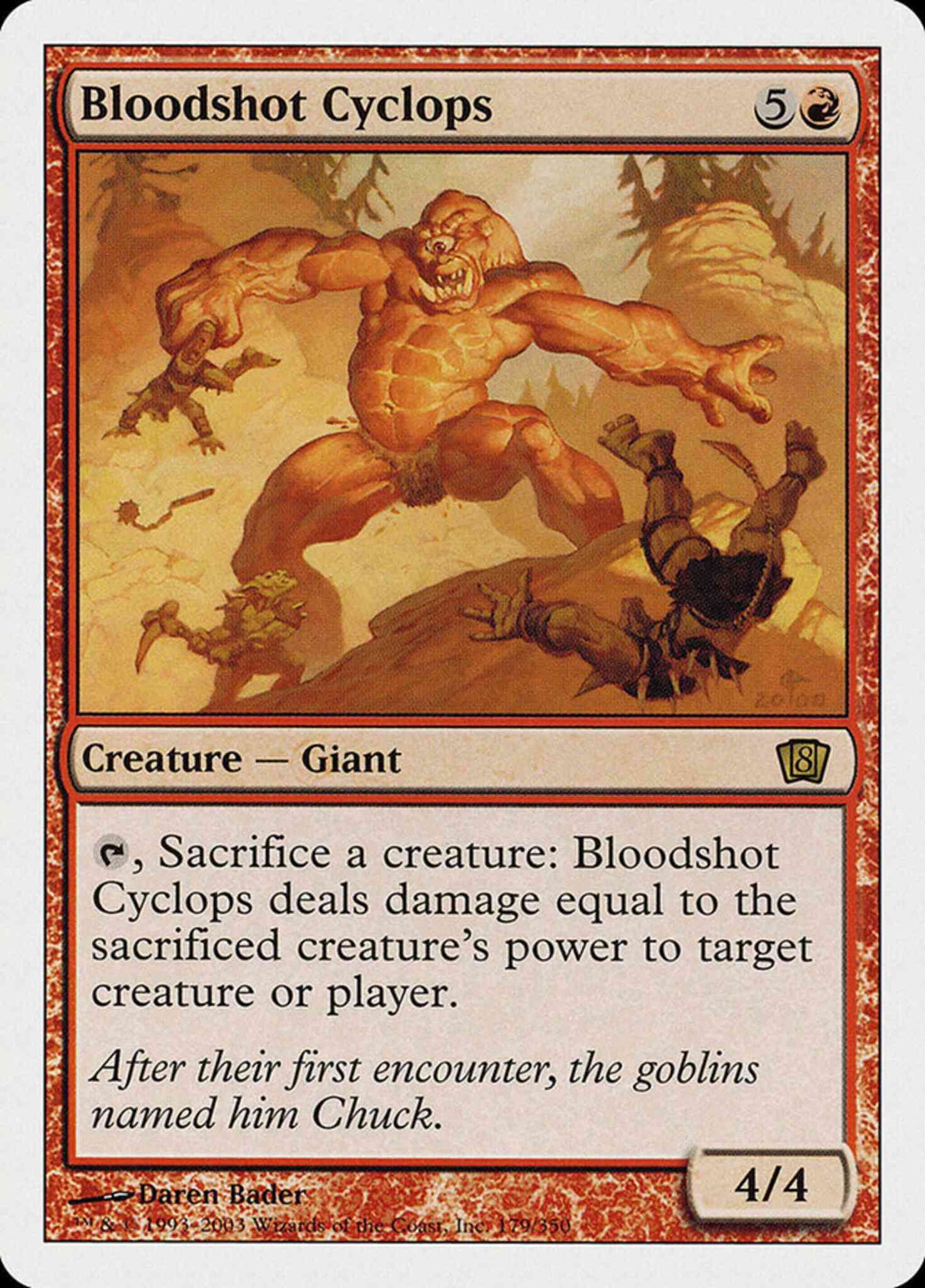 Bloodshot Cyclops [179] [Eighth Edition] [Non-Foil]