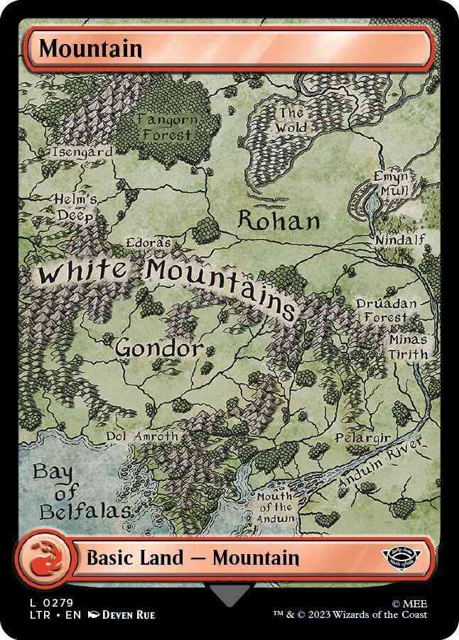Mountain [279] [Full Art] [Map Lands] [The Lord of the Rings: Tales of Middle-earth] [Non-Foil]