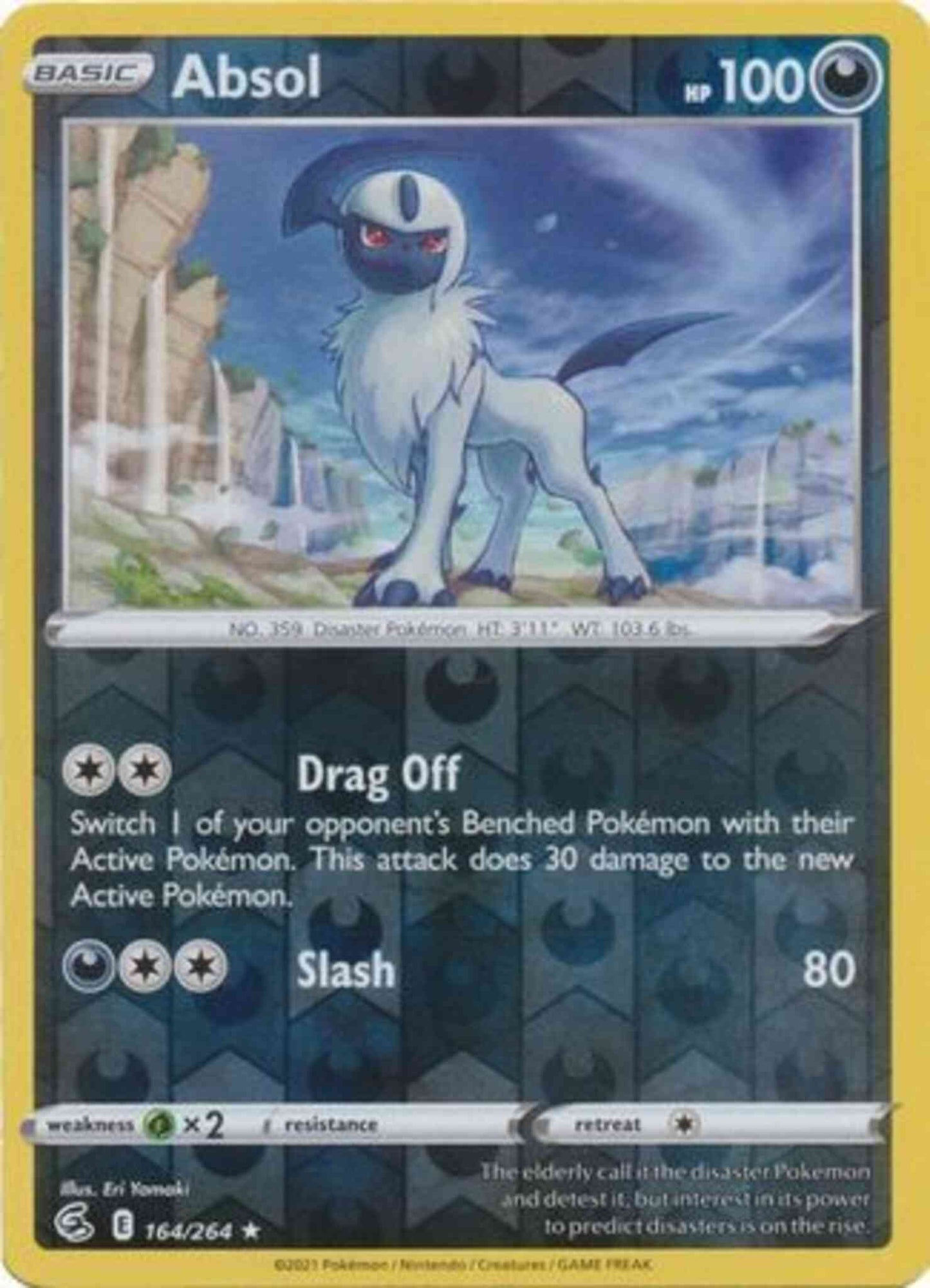 Absol - 164/264 - Rare [SWSH8-164] [Reverse Holo]