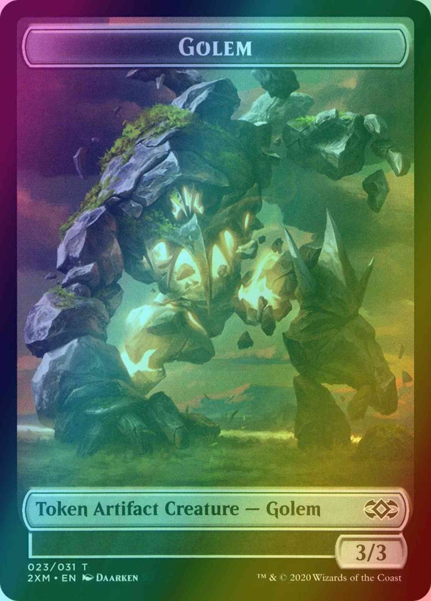 Golem Token (23) // Thopter Token (08) [Double Masters Tokens] [Foil]