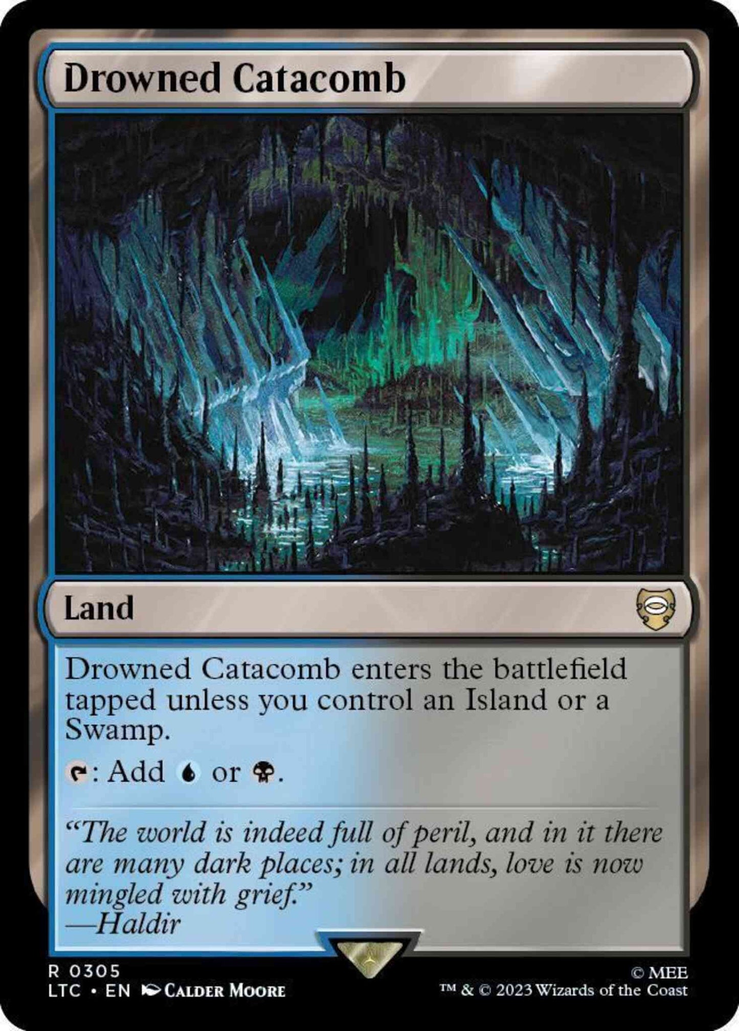 Drowned Catacomb [305] [The Lord of the Rings: Tales of Middle-earth: Commander] [Non-Foil]