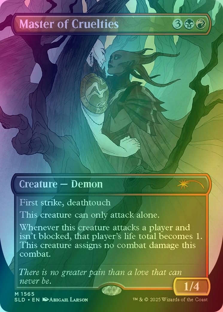 Master of Cruelties [1565] [Borderless] [Tragic Romance] [Secret Lair Drop] [Foil]