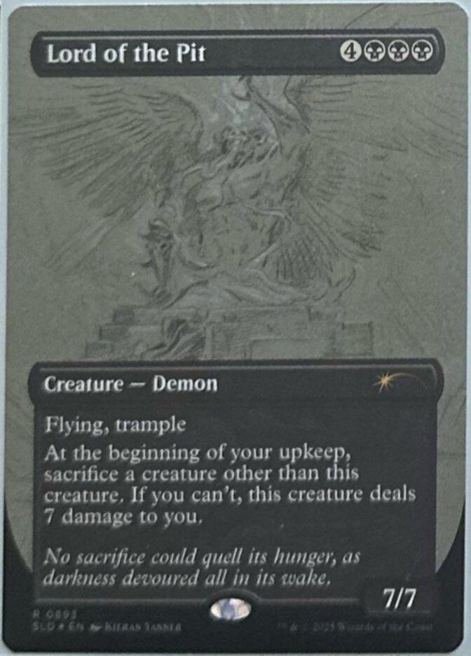 Lord of the Pit [0893] [Borderless] [Sketch] [Kieran Yanner] [Secret Lair Drop] [Non-Foil]