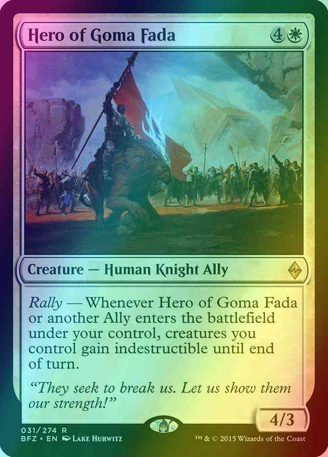 Hero of Goma Fada [31] [Battle for Zendikar] [Foil]