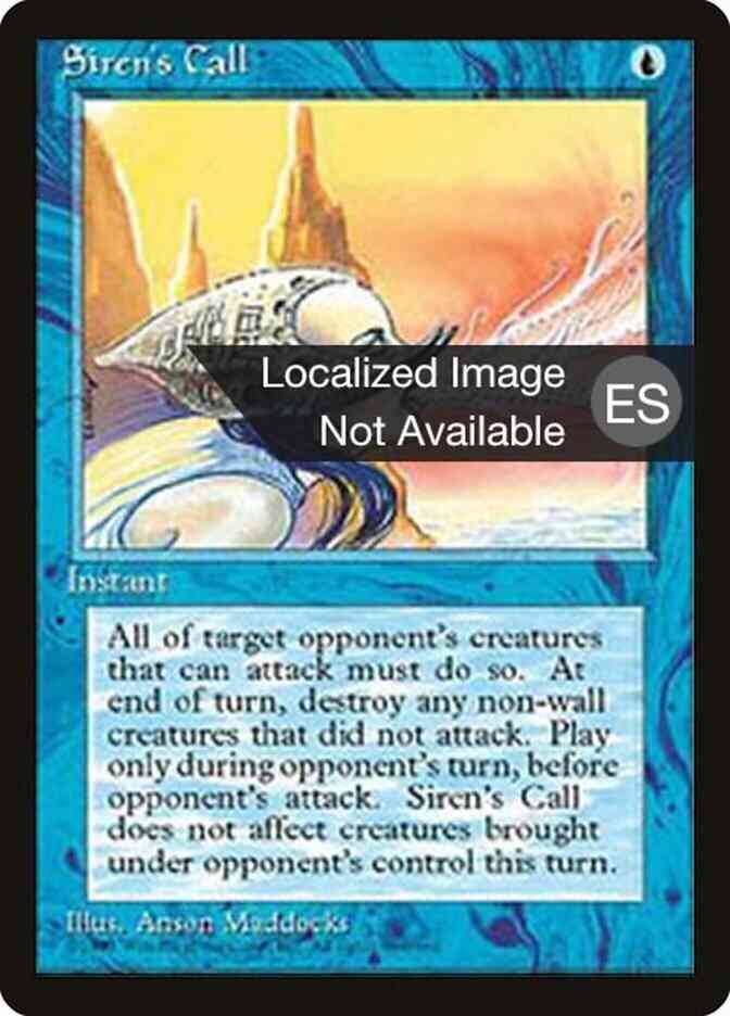 Siren's Call - Spanish [101] [Fourth Edition Black Border: Spanish] [Non-Foil]
